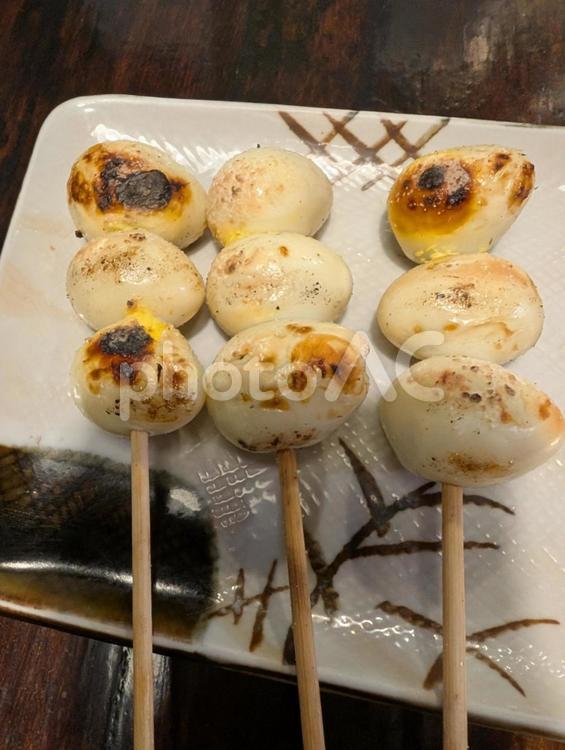 うずらの卵の串焼き 串焼き,うずらの卵,串料理の写真素材