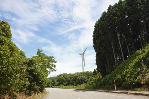 Photo, windmill, wind-power generation, wind power, 