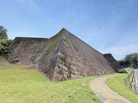 青葉城_本丸北壁石垣_2 青葉城,仙台城,本丸北壁石垣の写真素材