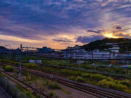 鉄道とトワイライト 鉄道とトワイライトの写真