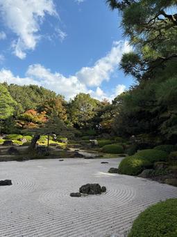 枯山水の庭園 由志園,庭園,散策の写真素材