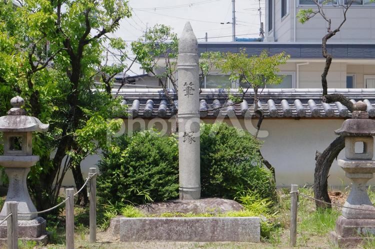 菅原天満宮の筆塚（奈良県奈良市） 菅原天満宮,奈良県,奈良市の写真素材