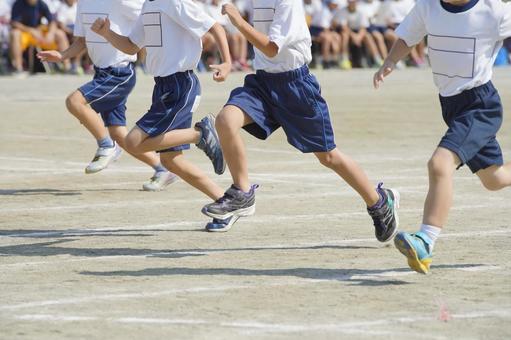 Elementary school athletic meet, sports day, children, primary school, JPG