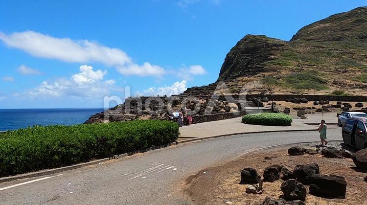 オアフ島東海岸　マカプウ展望台 ハワイ,マカプウ展望台,オアフ島の写真素材