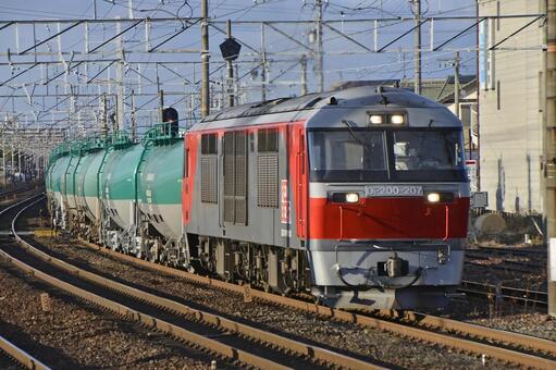 DF200　貨物列車　ディーゼル機関車 鉄道,電車,線路の写真素材
