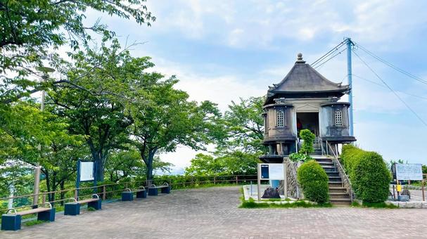 高塔山公園の園内風景 高塔山公園,若松区,北九州の写真素材