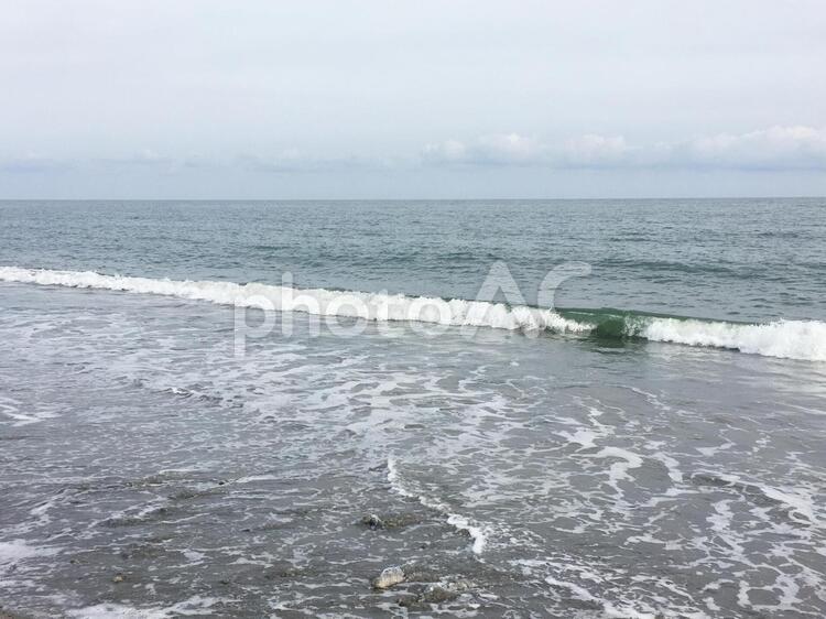 浜辺の海　中田島砂丘の海 波,海,浜辺の写真素材