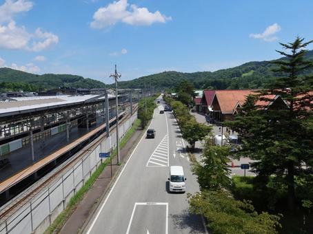 北陸新幹線 軽井沢駅 北陸新幹線 軽井沢駅 北陸新幹線,軽井沢駅,南口の写真素材