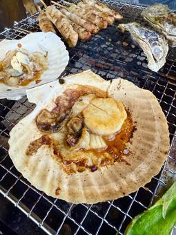 夏の味覚 夏の味覚 ホタテ,ほたて,海鮮の写真素材