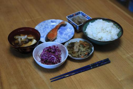 田舎ランチ 昼食,ランチ,ご飯の写真素材
