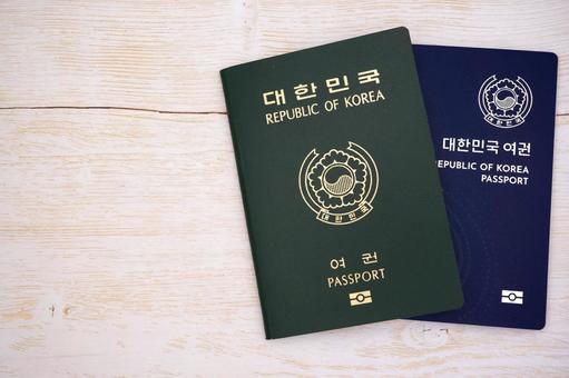 韓国パスポート 韓国パスポート パスポート,旅券,5年の写真素材