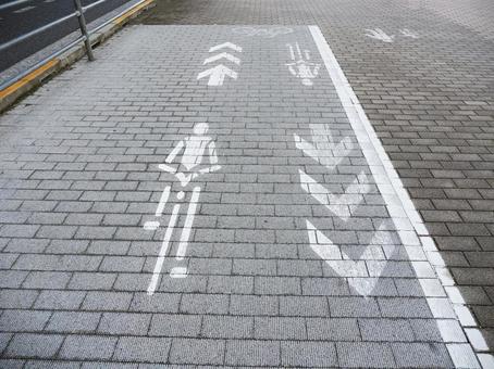 自転車用通路 自転車用通路 自転車用,道路標識,交通標識の写真素材