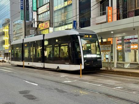 Sapporo City Tram Nishi 4-chome Station, JPG Sapporo City Tram Nishi 4-chome Station, JPG