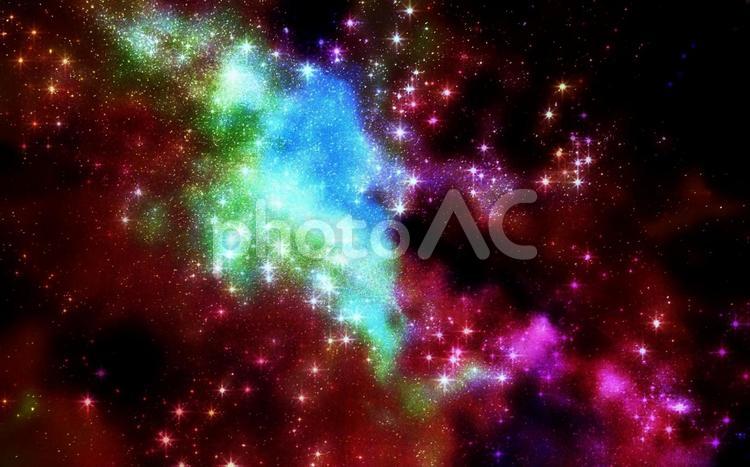 背景素材/赤い宇宙空間空想イメージ 宇宙,宇宙空間,スペースの写真素材
