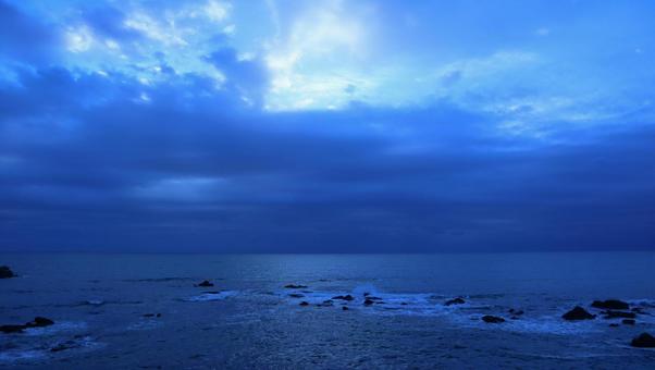 磯原海岸の朝 磯原海岸の朝の写真