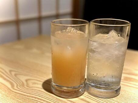 ドリンク ソーダ,グレープフルーツ,ジュースの写真素材