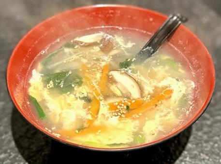 玉子スープ 玉子スープ,玉子,スープの写真素材