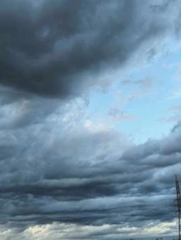 雲2 雲2 雲,空,グレーの写真素材