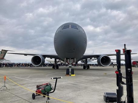 飛行機 飛行機 飛行機,航空機,自衛隊の写真素材