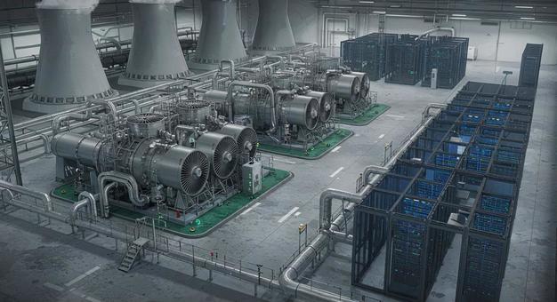 LNG 冷却データセンター 複合プラント LNG 冷却データセンター 複合プラントの写真