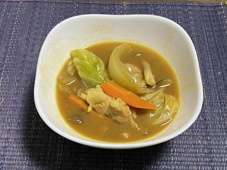 カレーなべ料理 カレー鍋,料理,食事の写真素材