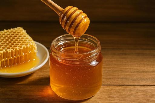 はちみつと巣蜜の美味しいイメージ・甘味料の写真