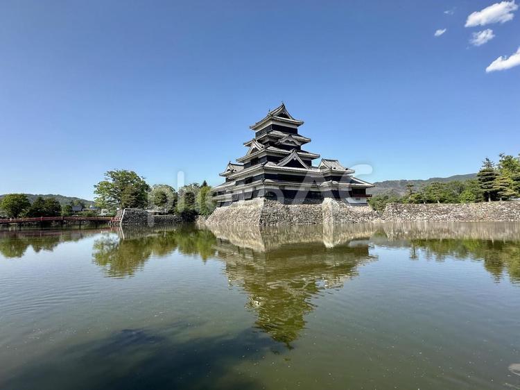 松本城 松本城,長野県,松本市の写真素材