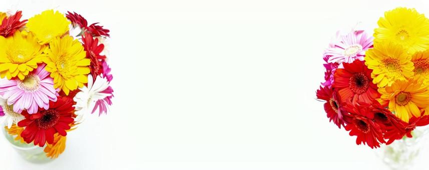 カラフルなガーベラの花束イメージ素材 花,花束,黄色の写真素材