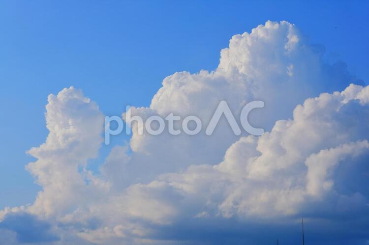 晩夏の積乱雲(夕方ごろ) 積乱雲,入道雲,北海道の写真素材