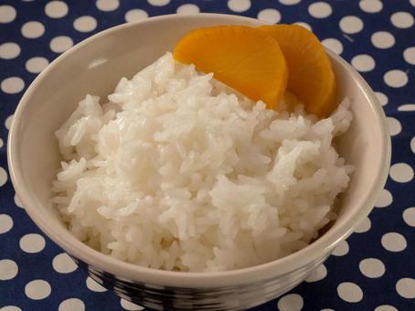 漬物 沢庵 ご飯 漬物 沢庵 ご飯の写真