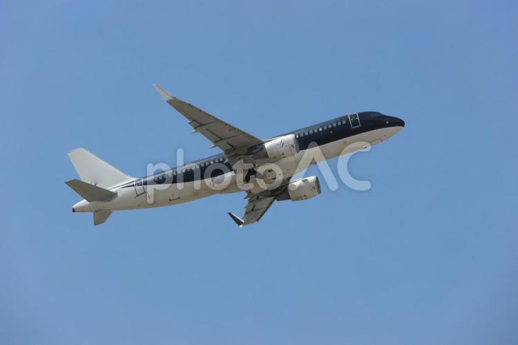 福岡快晴 福岡空港,晴れ空,青空の写真素材