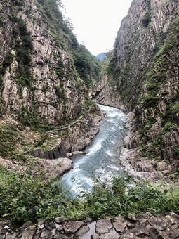 清津峽, JPG 清津峽, किंगजिन गॉर्ज, पानी की सतह, पर्यटन, JPG