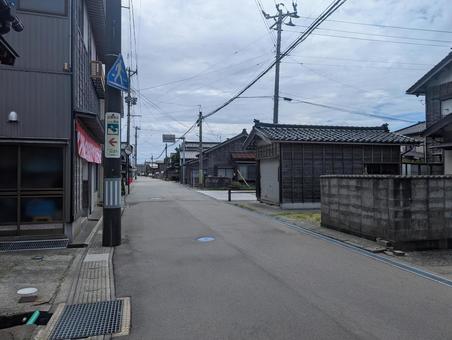 田舎の路地 田舎,過疎,地方の写真素材
