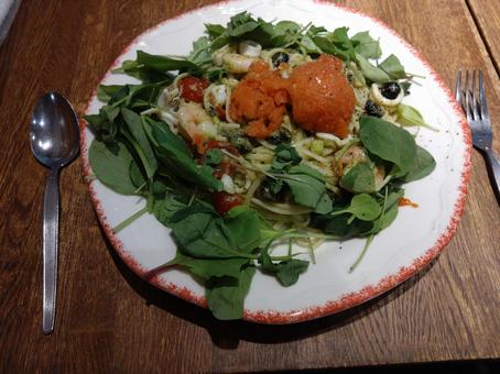 冷製パスタ 冷製パスタ パスタ,冷製パスタ,トマトの写真素材