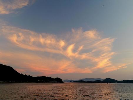 夕焼け 夕焼け 夕景,夕焼け,海の写真素材