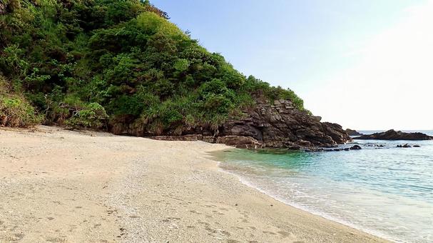 慶良間諸島阿嘉島の夕方のヒズシビーチ ヒズシ,ビーチ,海の写真素材