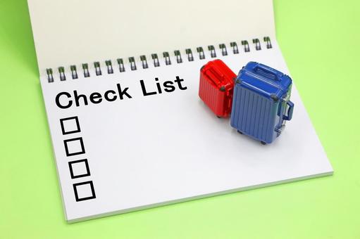 チェックリストとトランク チェックリスト,ルーティン,チェックシートの写真素材