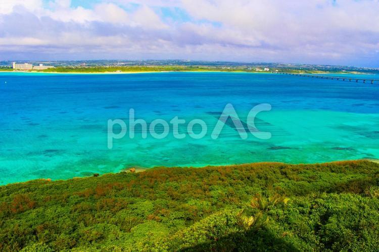 宮古島の風景 海,自然,風景の写真素材