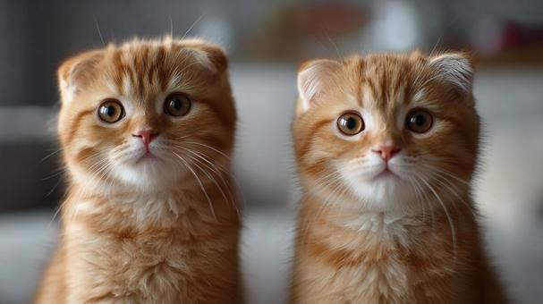 猫　スコティッシュフォールドの写真