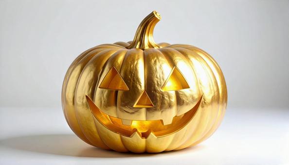 ゴールドメタリックなジャック・ランタン ゴールドメタリックなジャック・ランタンの写真
