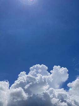 空 夏空 入道雲 青空 晴れ 空 夏空 入道雲 青空 晴れ 空,青空,夏空の写真素材