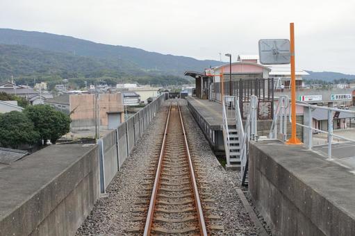 土佐くろしお鉄道、奈半利駅、ホーム 土佐くろしお鉄道,奈半利駅,ホームの写真素材