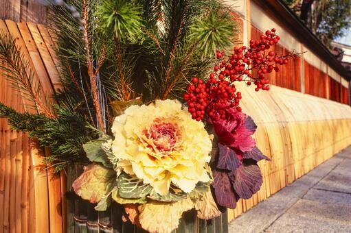 正月飾り6 元旦,門松,正月飾りの写真素材