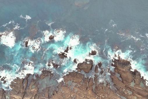 城ケ島 安房崎 空撮 城ケ島 安房崎 空撮 海,波,岩の写真素材