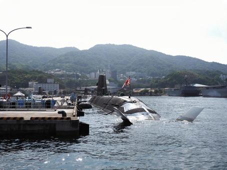 広島県呉市　アレイからすこじま　 広島県,呉市,潜水艦の写真素材
