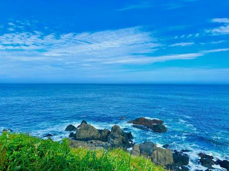 納沙布岬 納沙布岬 納沙布岬,北海道,根室市の写真素材