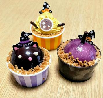 ハロウィンケーキ 3個 ハロウィンケーキ 3個の写真