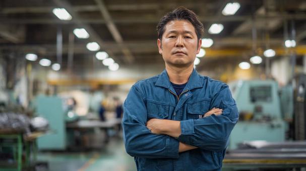 熟練作業員のまなざし 熟練作業員のまなざしの写真