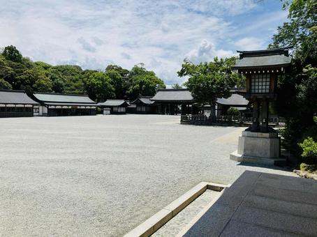 Photo, kashihara shrine, kashihara city, nara prefecture, a shrine, 