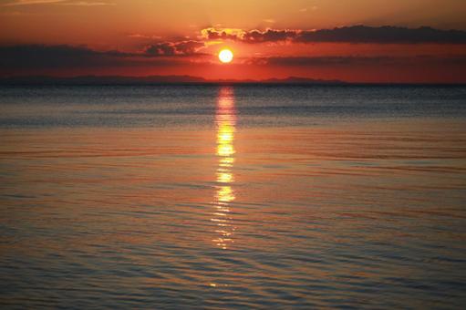 海に沈む夕陽 201109 03 海に沈む夕陽 201109 03の写真